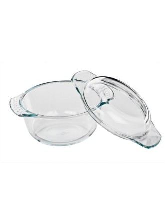 Vas rotund cu capac, sticla, 18 cm, Alsace - KUCHENPROFI